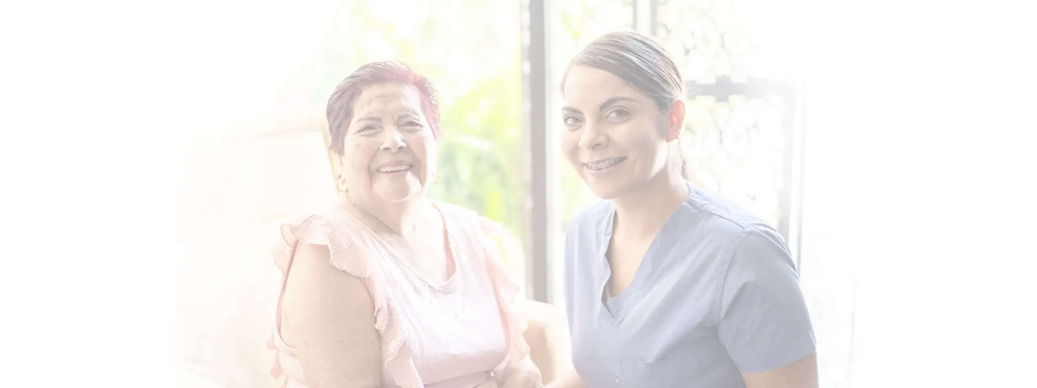 Caregiver with client